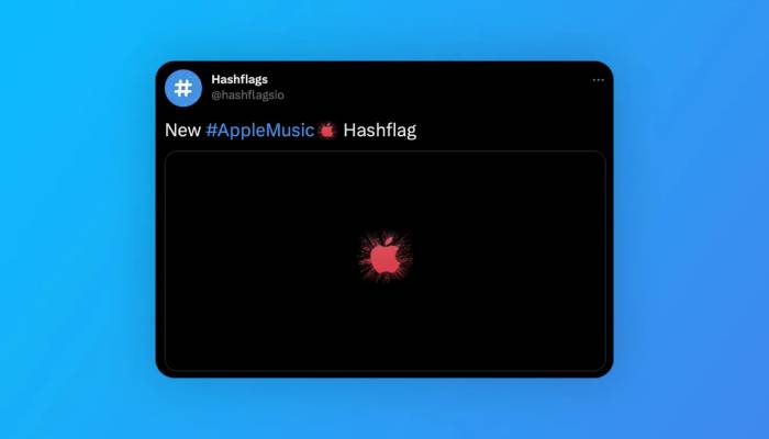 #AppleMusic Hashflag