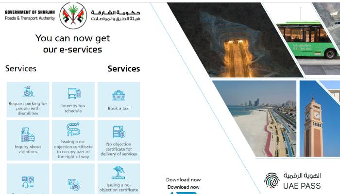 6. Government of Sharjah Roads & Transport Authority website 