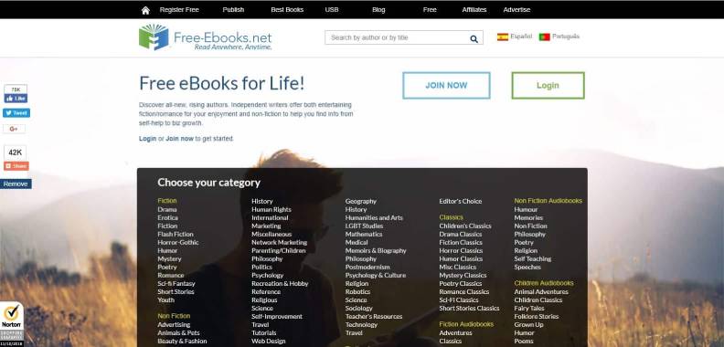 Free-eBooks.net UI