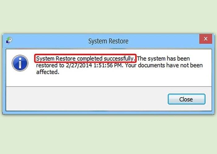 Perform a System Restore: 