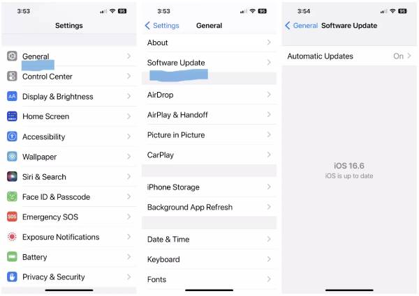 11. Make sure your iOS software is up to date